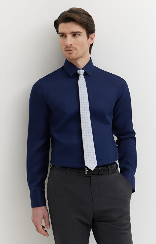 Lniana koszula formalna