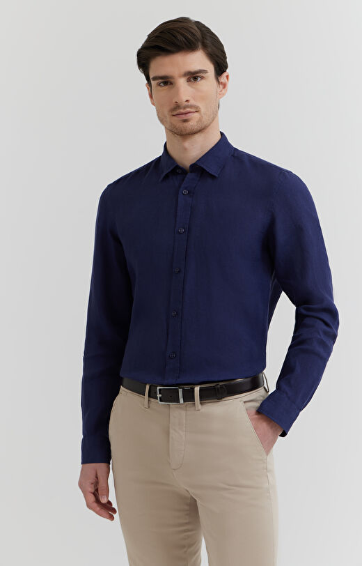 Lniana koszula casual