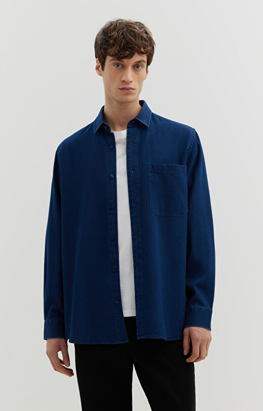 Jeansowa koszula oversize