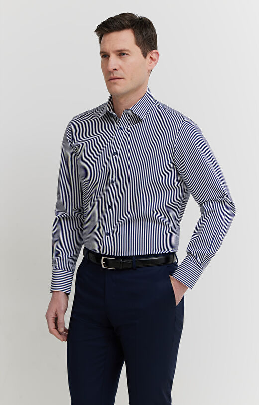 Koszula z bawełny organicznej w paski