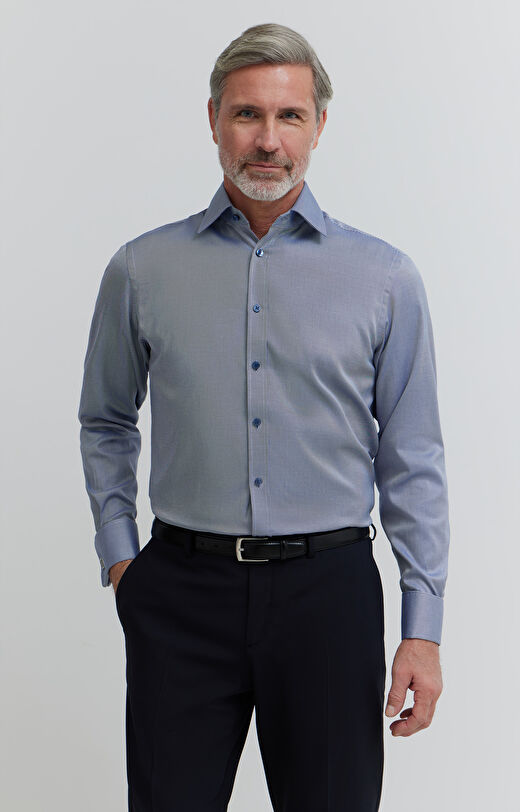 Koszula z diagonalu na spinki