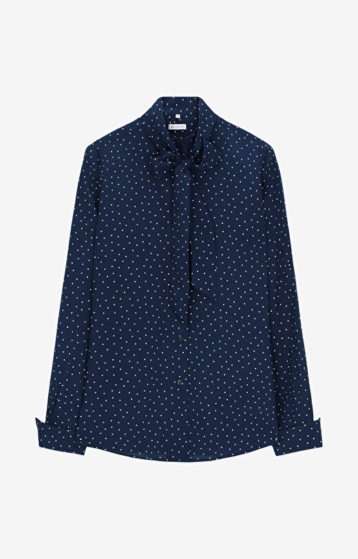 Koszula z wiskozy w kropki