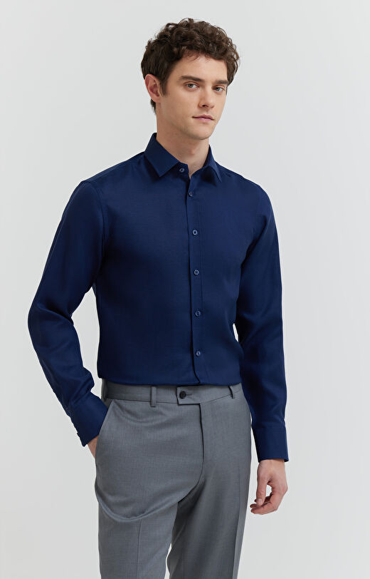 Lniana koszula formalna