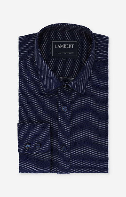 Granatowa koszula LAMBERT