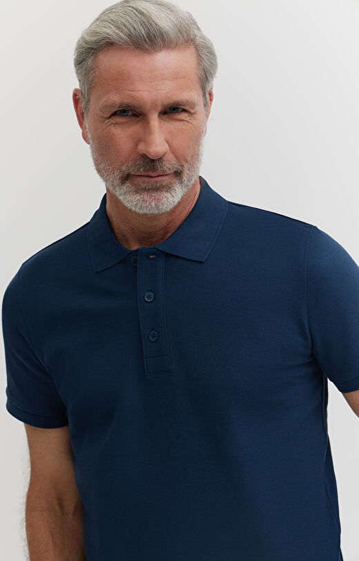 Polo z merceryzowanej bawełny