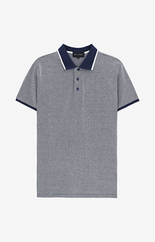 Polo z bawełny organicznej z kontrastem