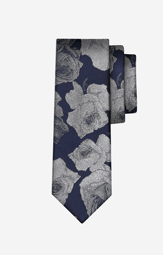Granatowy krawat LAMBERT