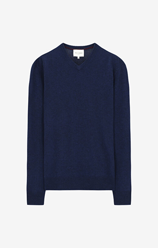 Sweter z melanżowej wełny merino