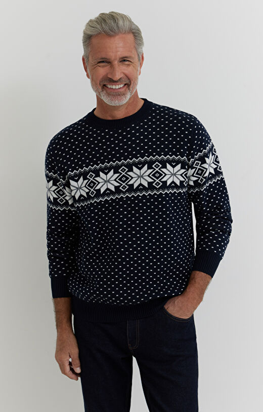 Świąteczny sweter z bawełny