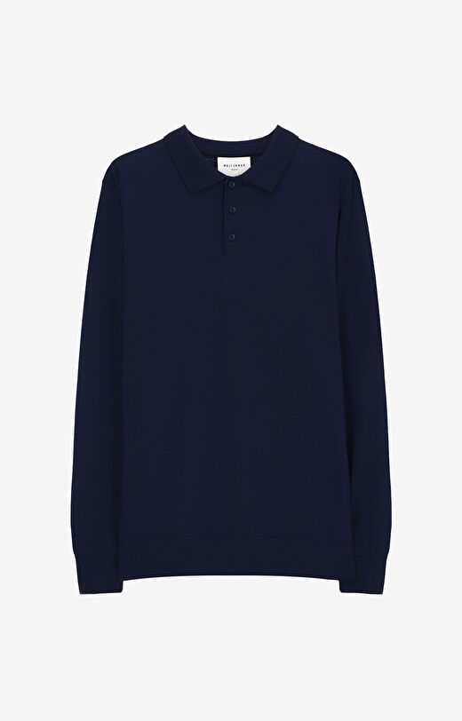 Sweter z kołnierzem polo