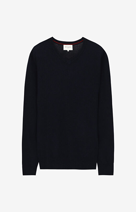 Sweter z melanżowej wełny merino