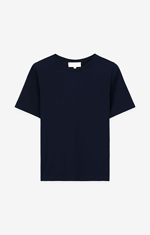 Gładki T-shirt z bawełny supima