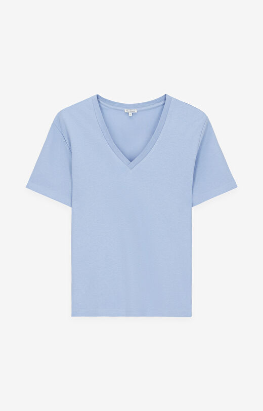 Gładki t-shirt z bawełny organicznej