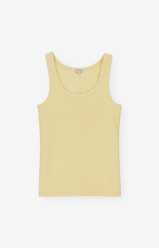 Prążkowany top z bawełny organicznej