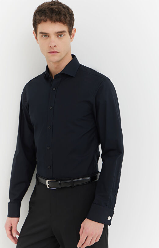 Gładka koszula na spinki