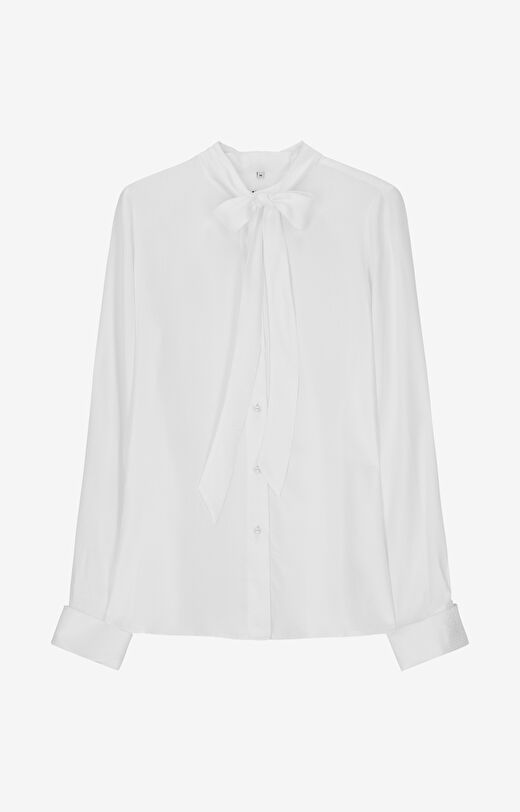 Koszula z wiskozy z wiązaniem