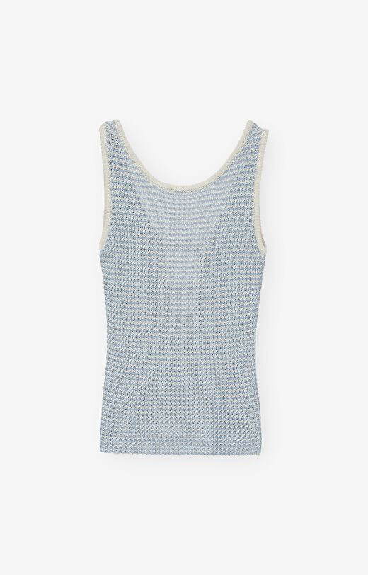 Dzianinowy top z ażurowym splotem