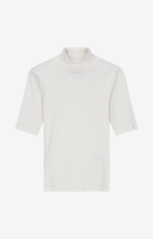 Prążkowany t-shirt