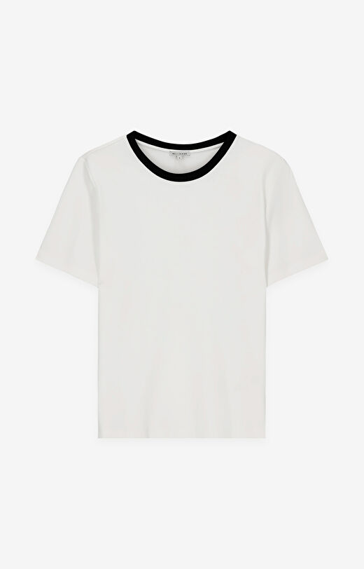 T-shirt z bawełny organicznej z kontrastem