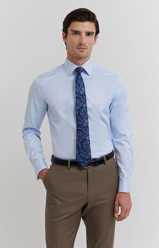 Koszula w jodełkę na spinki