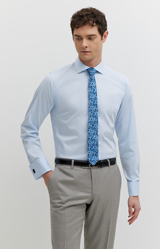 Koszula w diagonalny wzór