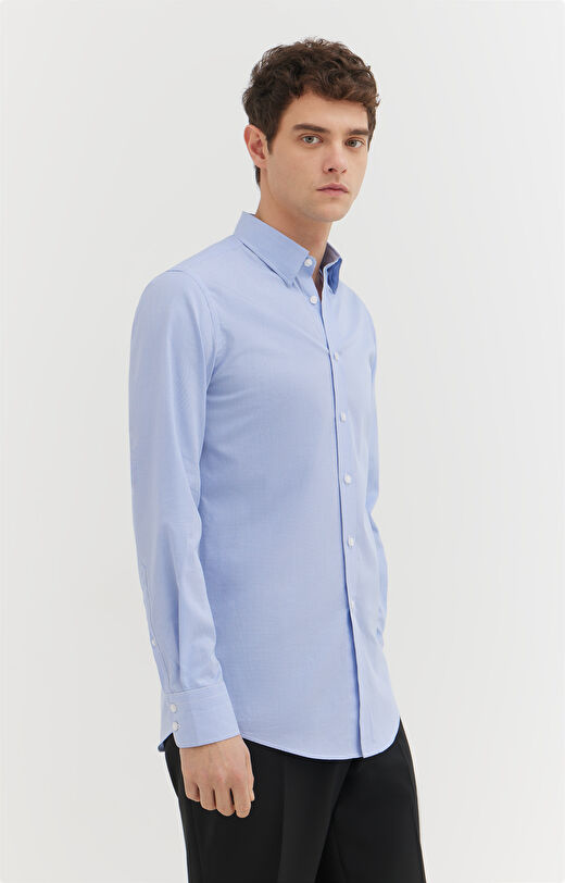 Koszula w drobną kratkę