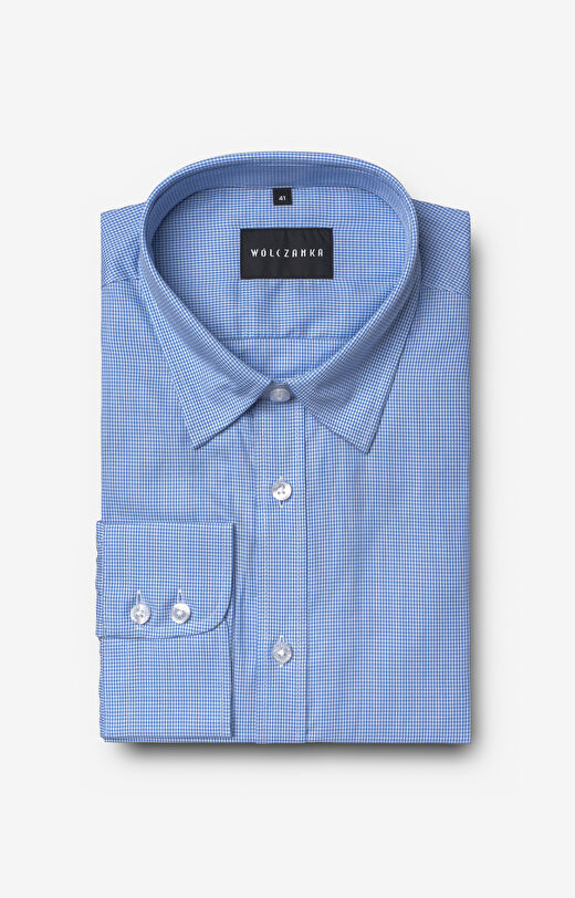 Koszula w drobną kratkę