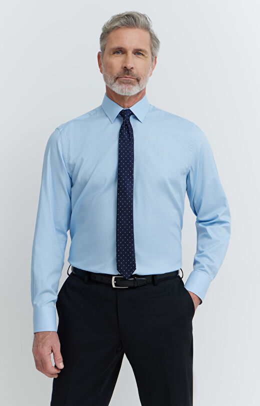 Koszula z bawełny organicznej w mikrowzór