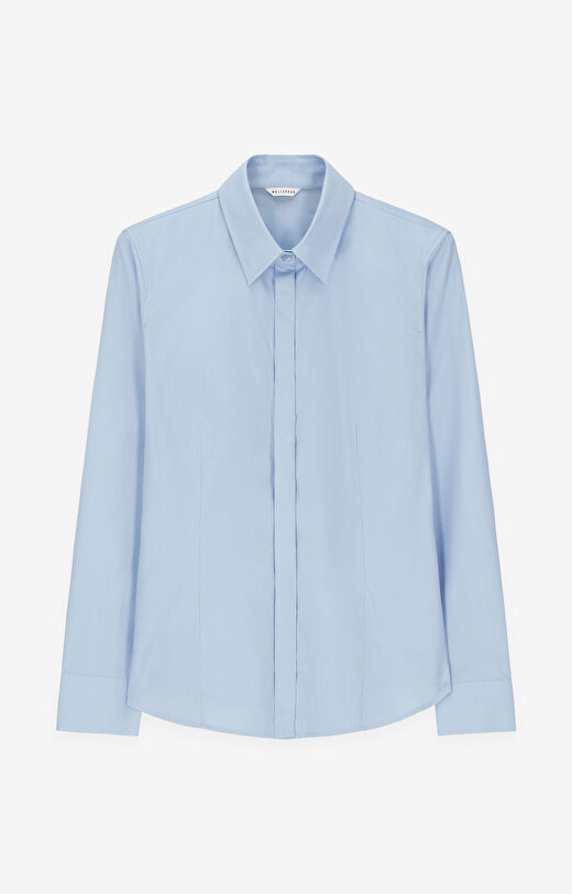 Koszula w mikrowzór z bawełny organicznej