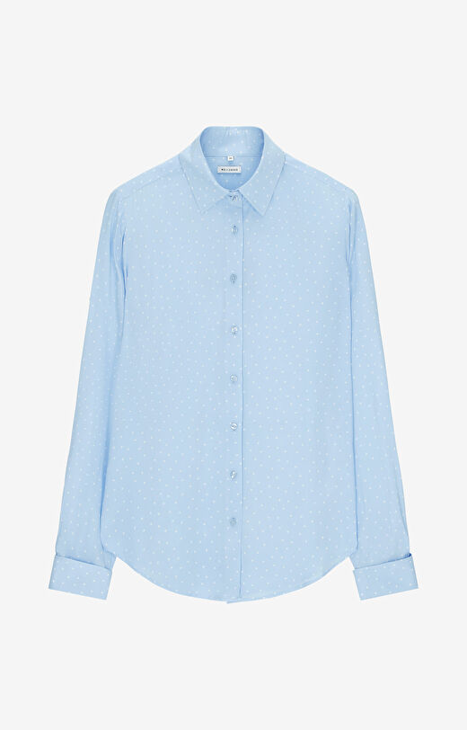 Koszula z wiskozy w kropki