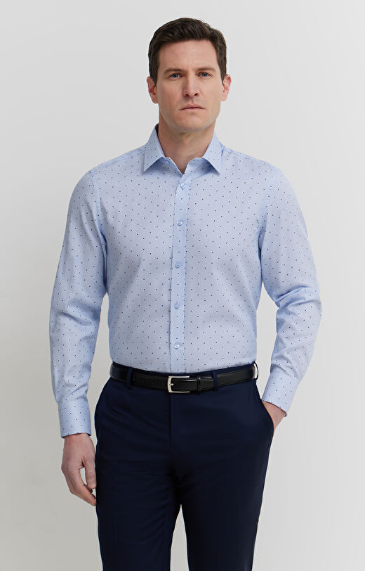 Koszula z bawełny organicznej w kropki