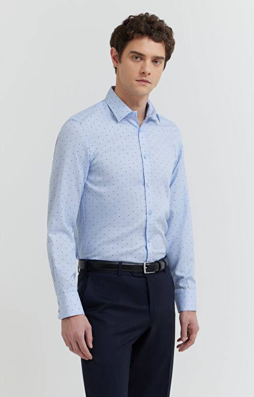 Koszula z bawełny organicznej w kropki