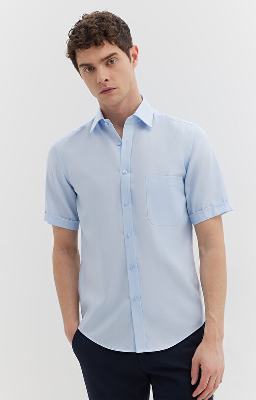 Koszula z krótkim rękawem z diagonalu