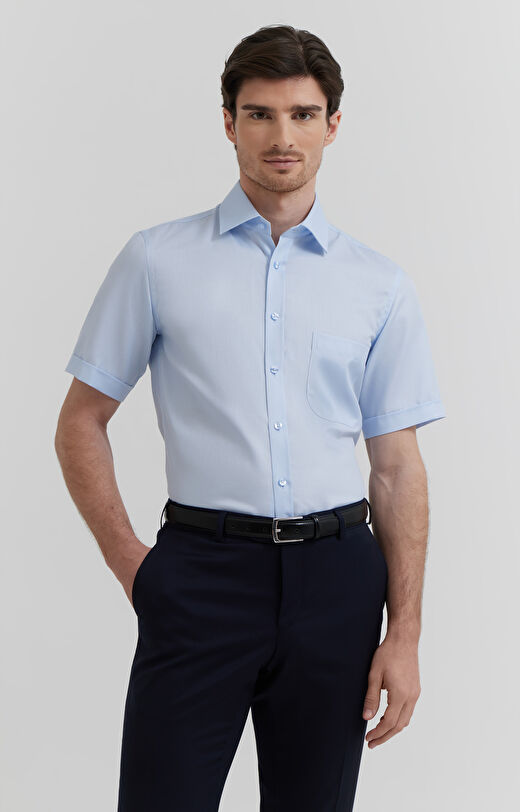 Koszula z krótkim rękawem z diagonalu