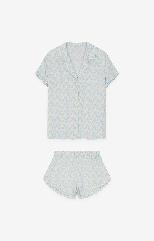 Dwuczęściowa piżama w kwiaty