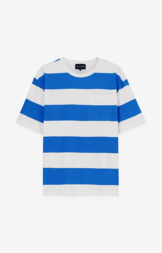 T-shirt z bawełny organicznej w pasy