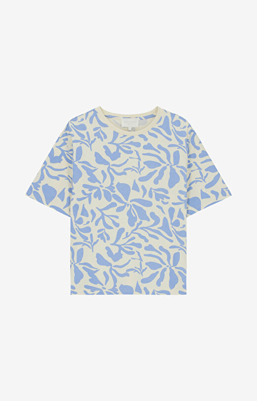 T-shirt z merceryzowanej bawełny organicznej