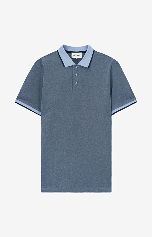 Polo z bawełny organicznej z kontrastem