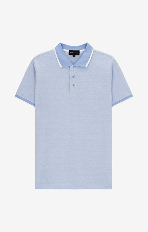 Polo z bawełny organicznej z kontrastem