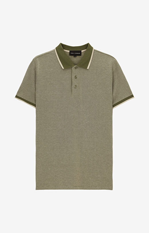 Polo z bawełny organicznej z kontrastem