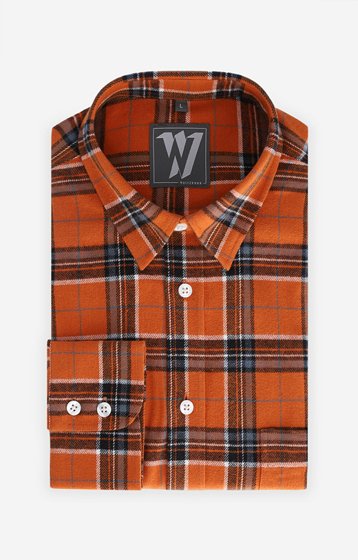 Flanelowa koszula w kratę