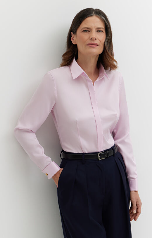 Koszula w prążki na spinki