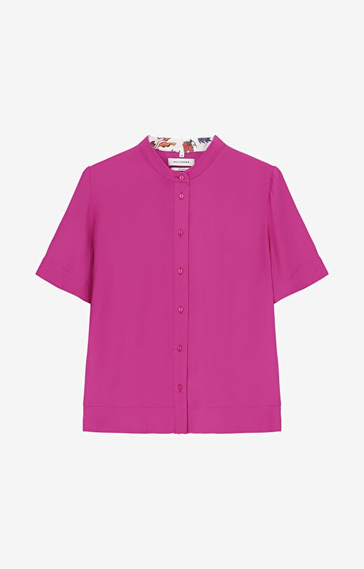 Koszula z wiskozy z krótkim rękawem