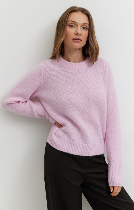 Sweter z wełną alpaki