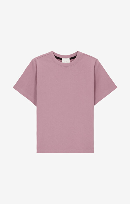 T-shirt regular z bawełny merceryzowanej