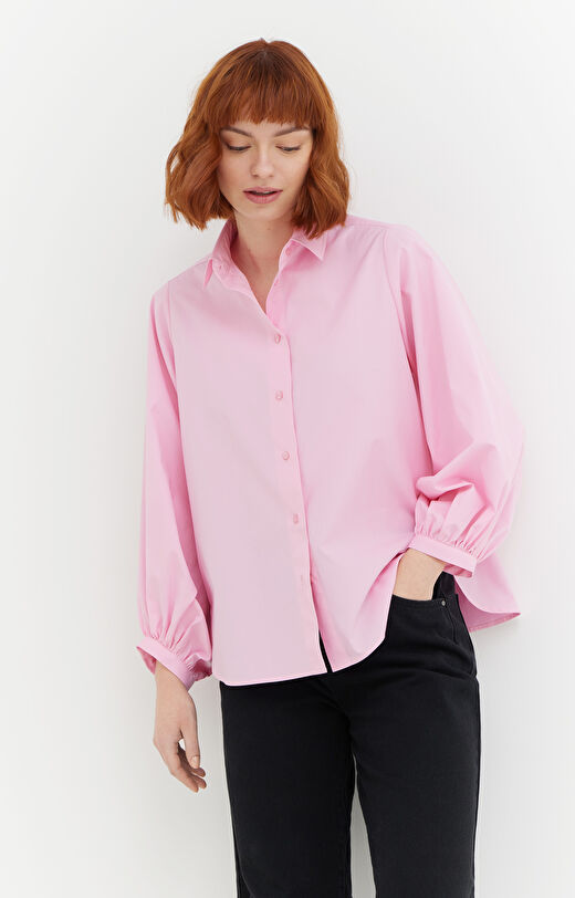 Koszula oversize z szerokim rękawem