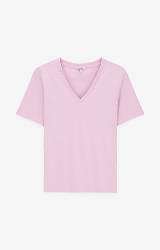 Gładki t-shirt z bawełny organicznej