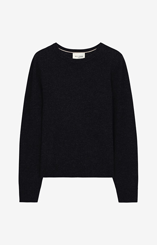 Sweter z melanżowej wełny merino