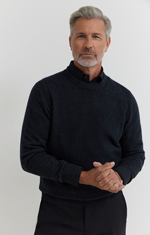 Wełniany sweter z kaszmirem