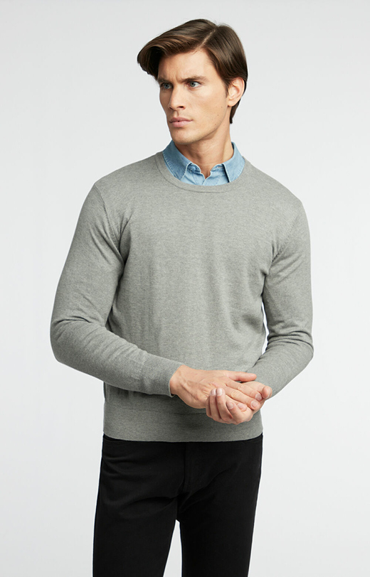 Sweter z bawełny pima